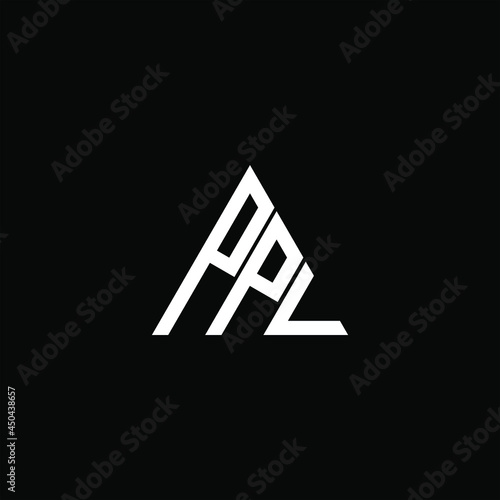 PPL letter logo creative design. PPL unique design 