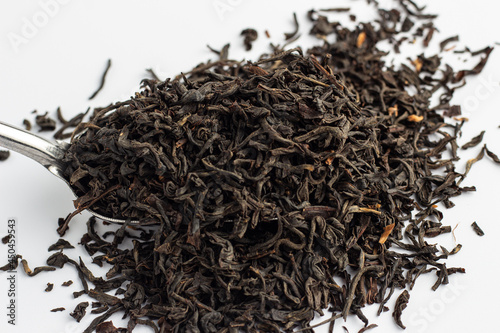 Assam Dried Tea Leaves. Black tea leaves. Assam tea