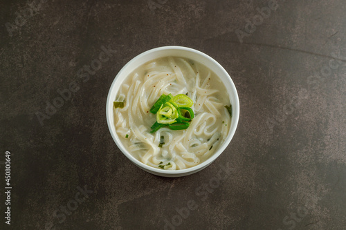 Korean Noodle Soup with Perilla Seeds, 'Deulkkaekalguksu'