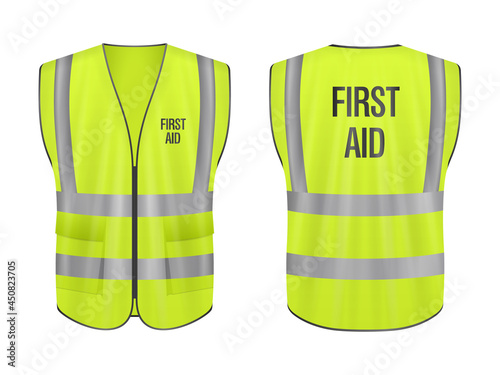 Safety vest first aid set