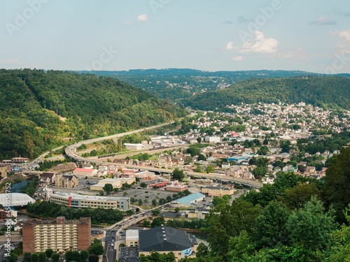 View from the top of the Johnstown Inclined Plane, in Johnstown, Pennsylvania