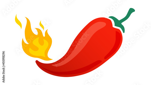 Vector icon of hot jalapeno or chilli pepper.