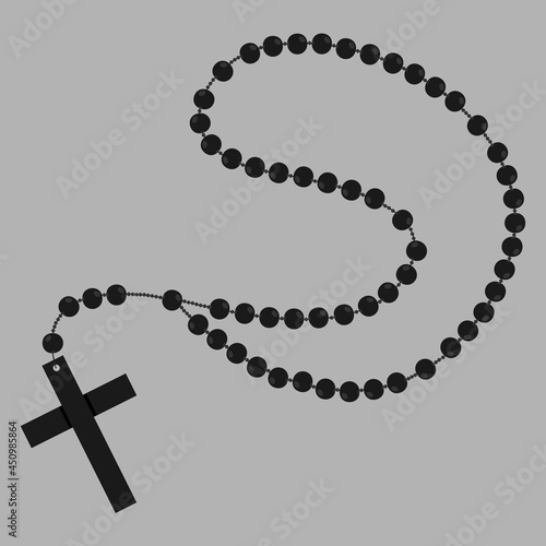 Wooden catholic rosary beads