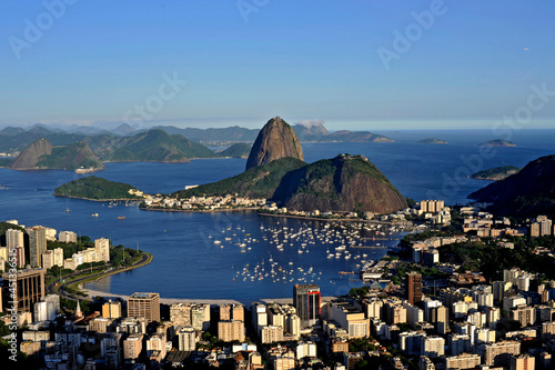 Vista aérea do Pão de Açucar. Rio de Janeiro