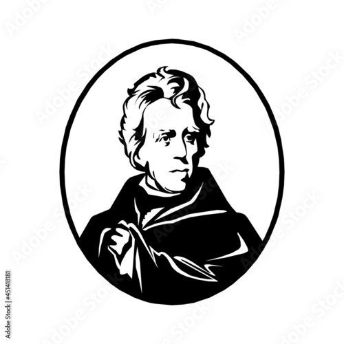 Andrew Jackson - seventh US president in eps 10