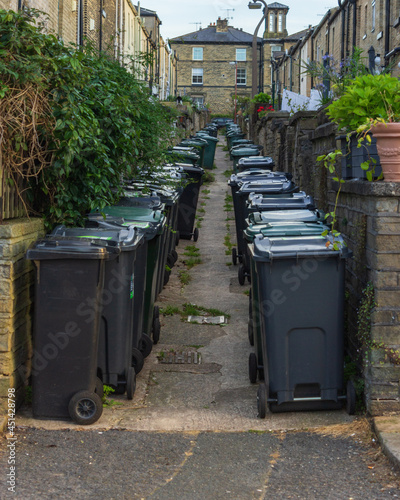 While the introduction of wheelie bins has made the removal of rubbish easier and more efficient they can be an eyesore especially when crowded into an alley