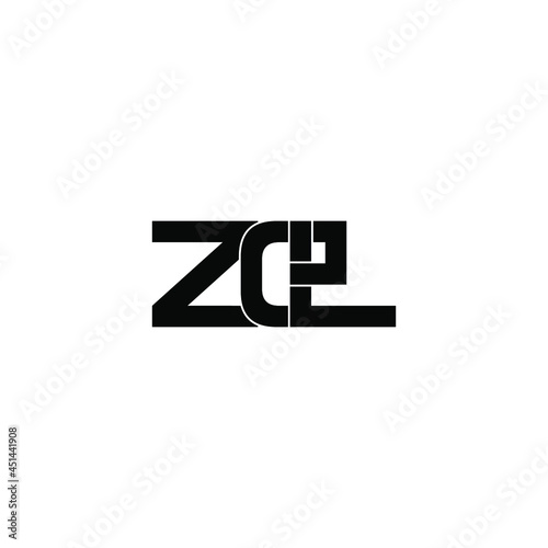zel letter initial monogram logo design