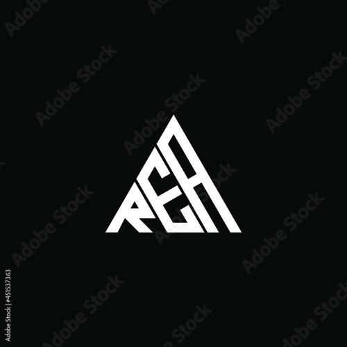 REA letter logo creative design. REA unique design