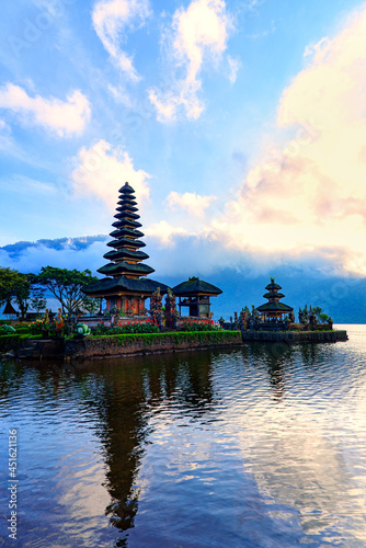 Pura Ulun Danu Beratan or Pura Bratan is a Hindu temple on a lake Beratan in Bali, Indonesia.