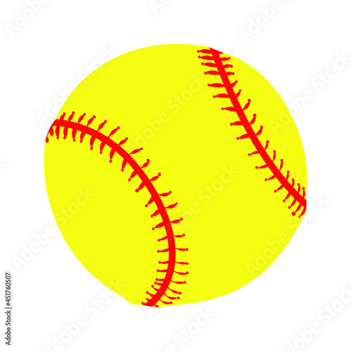 Softball vector icon set. baseball illustration sign collection. ball symbol or logo. 