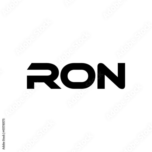 RON letter logo design with white background in illustrator, vector logo modern alphabet font overlap style. calligraphy designs for logo, Poster, Invitation, etc.