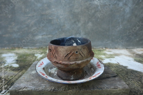 a place to burn incense made of clay and produce a pungent-scented smoke, commonly used for traditional activities of several tribes in Indonesia