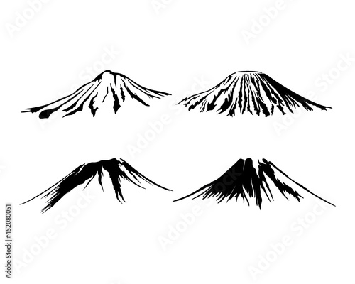 Mountain Logo design vector silhouette