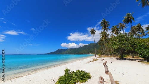 plage de Moorea en Polynésie française