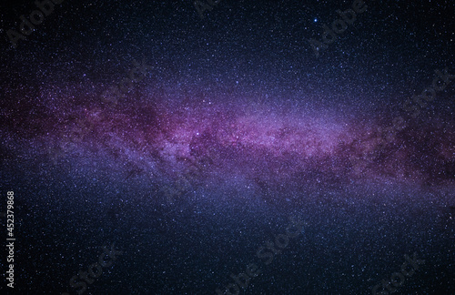 Starry sky with part of the Milky Way.
