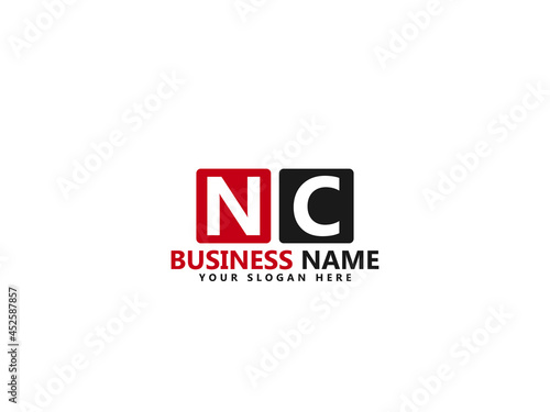 Letter NC logo, nc logo icon design vector for all kind of use