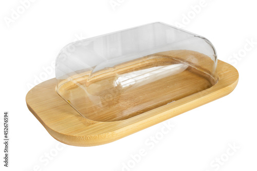 Butter dish isolated