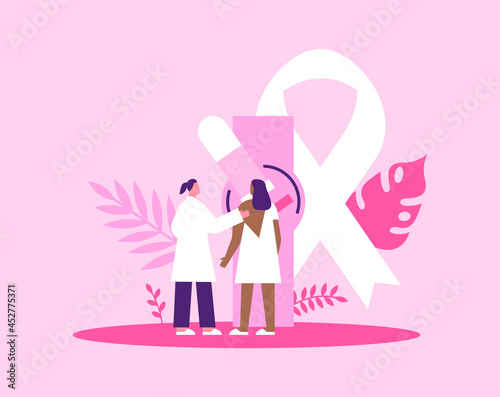 Breast cancer prevention concept mammogram