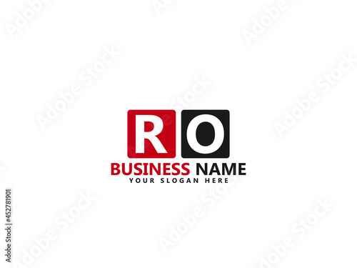 RO R&O Letter Type Logo Image, ro Logo Letter Vector Stock