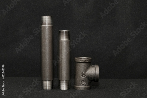 Metal elbow cruz tees for water pipes hierro maleable acero al carbon 