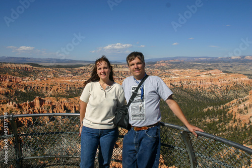 A Couple Enjoying Bryce Canyon National Park Rock Formations