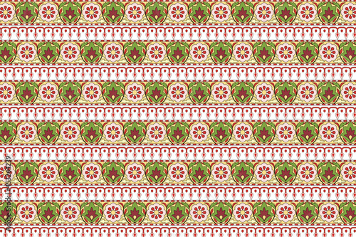 Indian floral seamless pattern background
