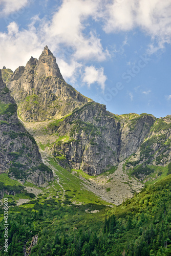 Mnich - a peak with a height of 2068 m in the Polish High Tatras.