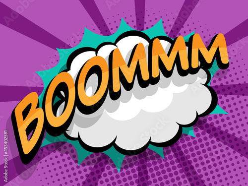 boom comic pop art background