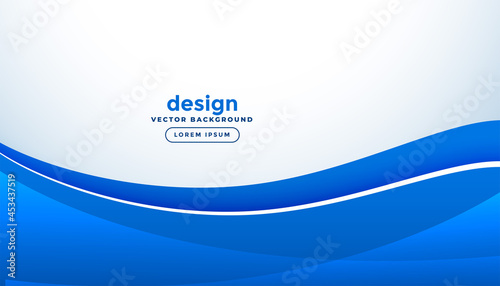 abstract blue wavy business style background