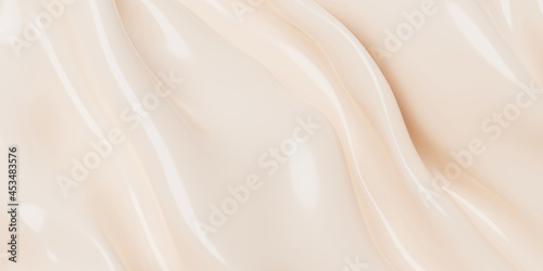 Cosmetic cream background 3D render