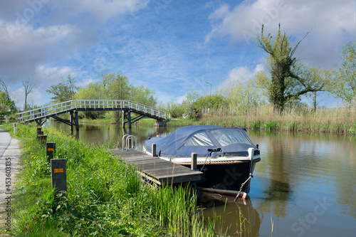 River Gein near Abcoude, Utrecht Province, Th Netherlands