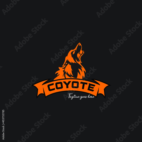 coyote circle head logo exclusive design inspiration