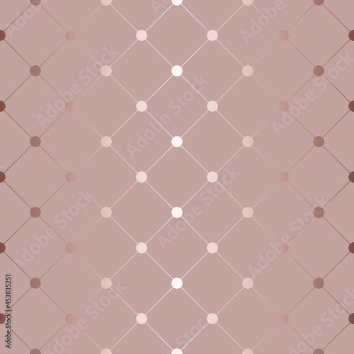 Abstract seamless pattern. Repeating geometric pattern. Background with marble effect. Repeated diagonal line and dot for design gift wrappers, prints. Beauty texture. Glam backdrop foil. Vector 