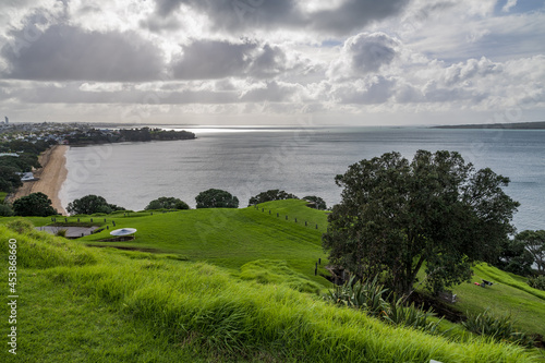 Views of Aucklands North Shore from North Head