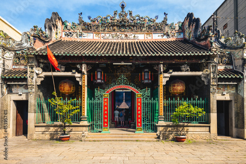 Ba Thien Hau Temple, heavenly queen temple, in Cholon district of saigon, Vietnam. It is a Buddhist temple built in 1760 dedicated to the Chinese sea goddess, Mazu, Lady of the Sea.