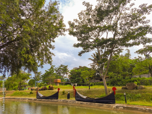 Two boats on an artificial lake in Ah Poong sentul