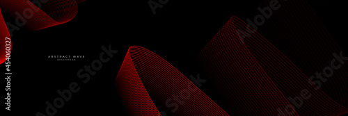 Red technology banner background