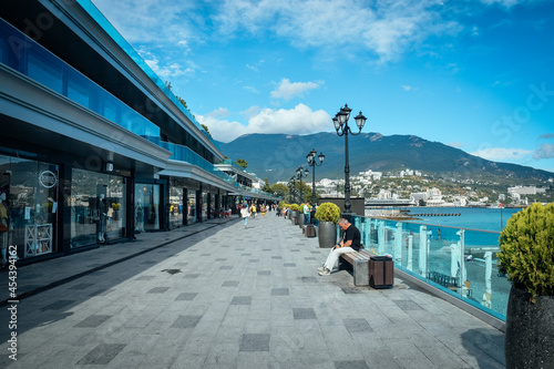 Yalta, Crimea Republic black sea crimea yalta coast city center yalta embankment summer