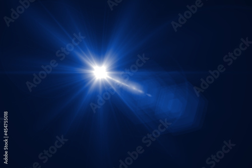 Beautiful optical lens flare effect 