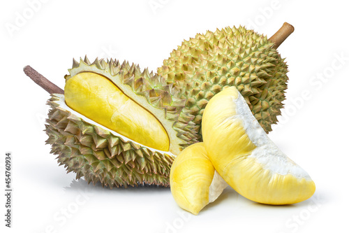 durian isolated on white background