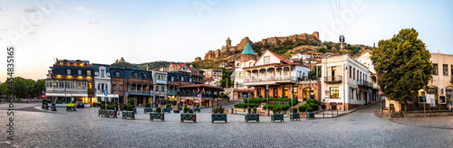 Scenic view of old Tbilisi city square and Meidan Bazaar