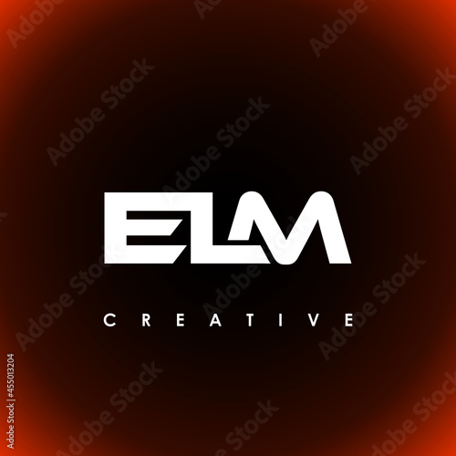 ELM Letter Initial Logo Design Template Vector Illustration