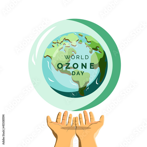 World Ozone Day, Illustration vector for theme nature and for world ozone day