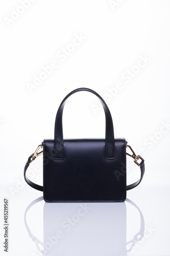Handbags isolate with white background. Fancy female bag.