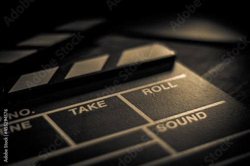 Sepia clapperboard