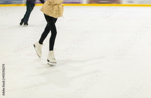 Teenage Girl Ice Skating