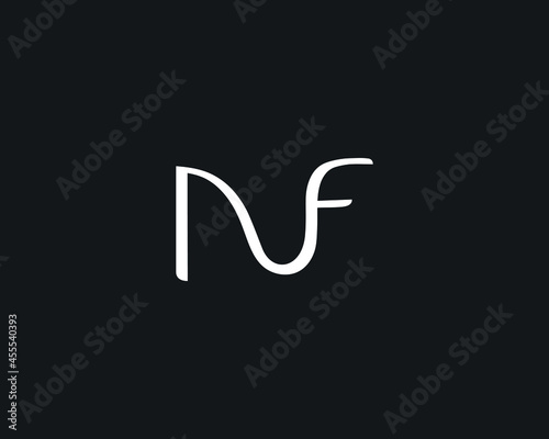 creative letter NF logo design vector template
