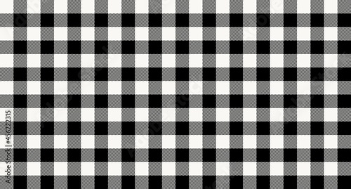 Black white plaid vector texture