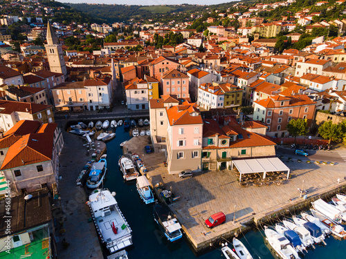 Muggia Small Fishing Town in Trieste Province Italy