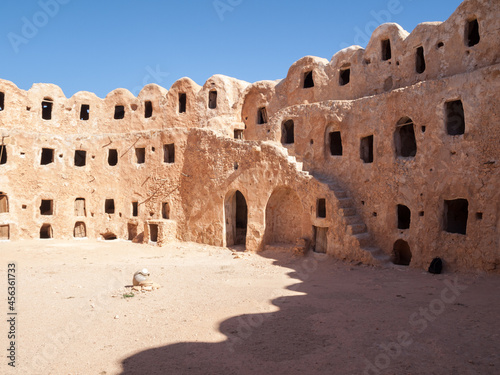 Gasr Al-Haj granary general view of the interior, Libya